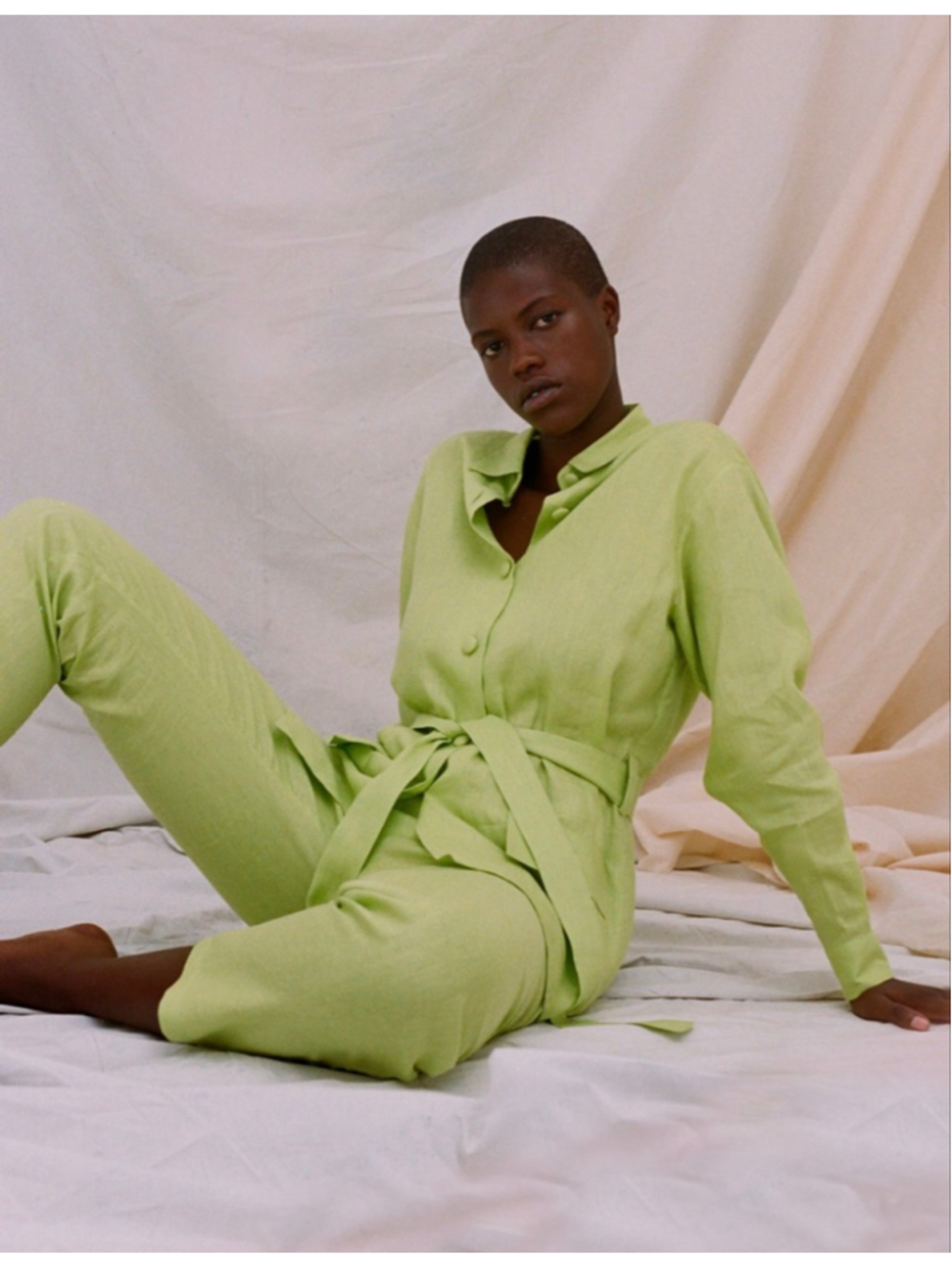 New Women's XEVIFERNANDEZ XS Lime Green Trousers
